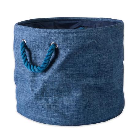 DESIGN IMPORTS Storage Bin, Polyester, Blue CAMZ37086